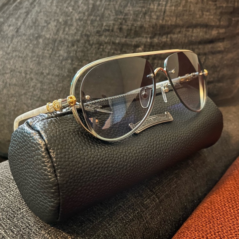 Stylish Gold and Black Sunglasses